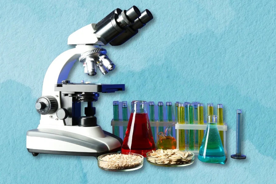 laboratory equipment experimenting with microdosing