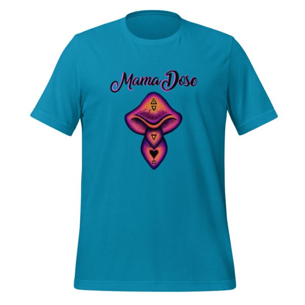 mama dose aqua blue mushroom t shirt