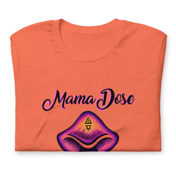 folded mama dose orange mushroom t shirt