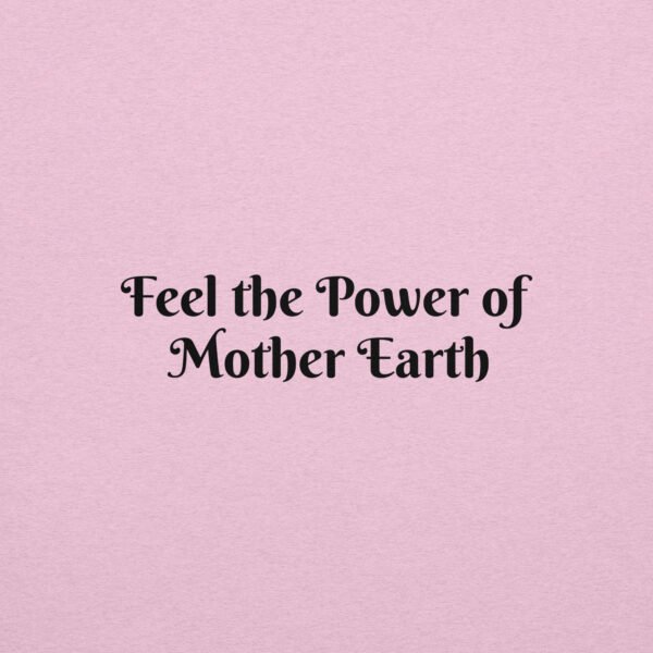 feel the power of mother earth on pink background