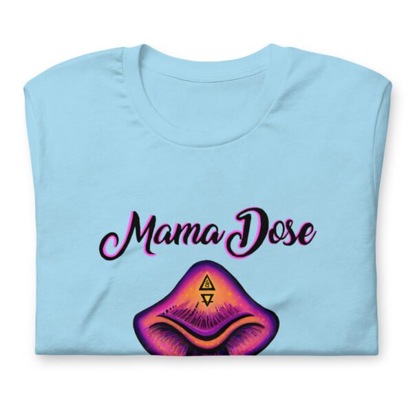 folded mama dose blue shroom t shirt