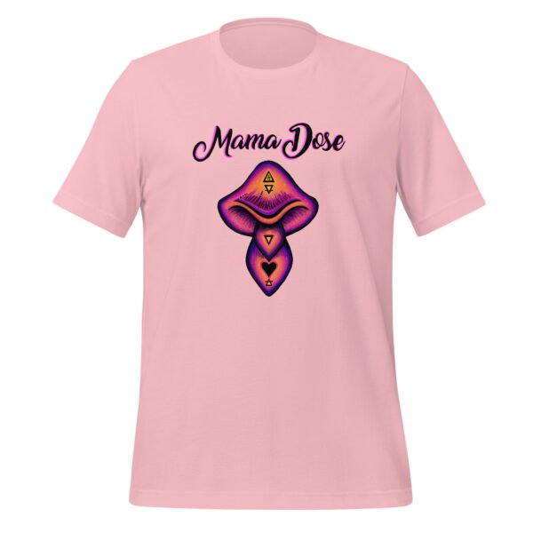 mama dose mushroom t shirt in pink color